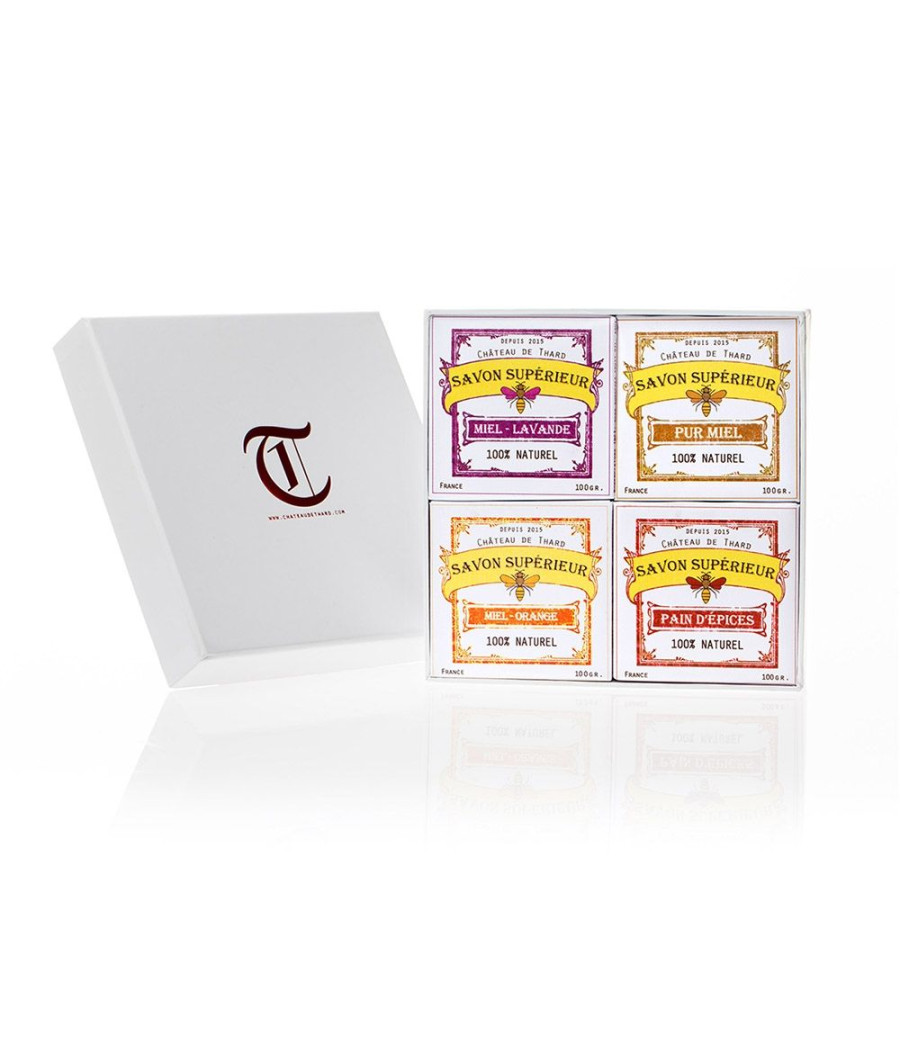 Coffret vrac de 4 savons panachés (au choix) - Maison Sidonie Champagne