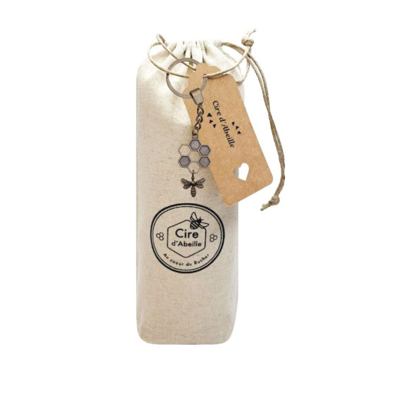 Porte-clés "Cire d'Abeille"