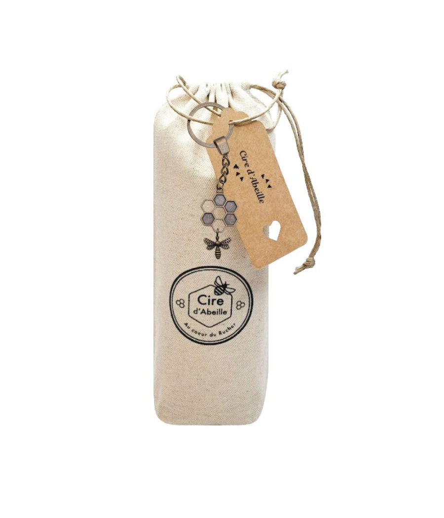 Porte-clés "Cire d'Abeille"