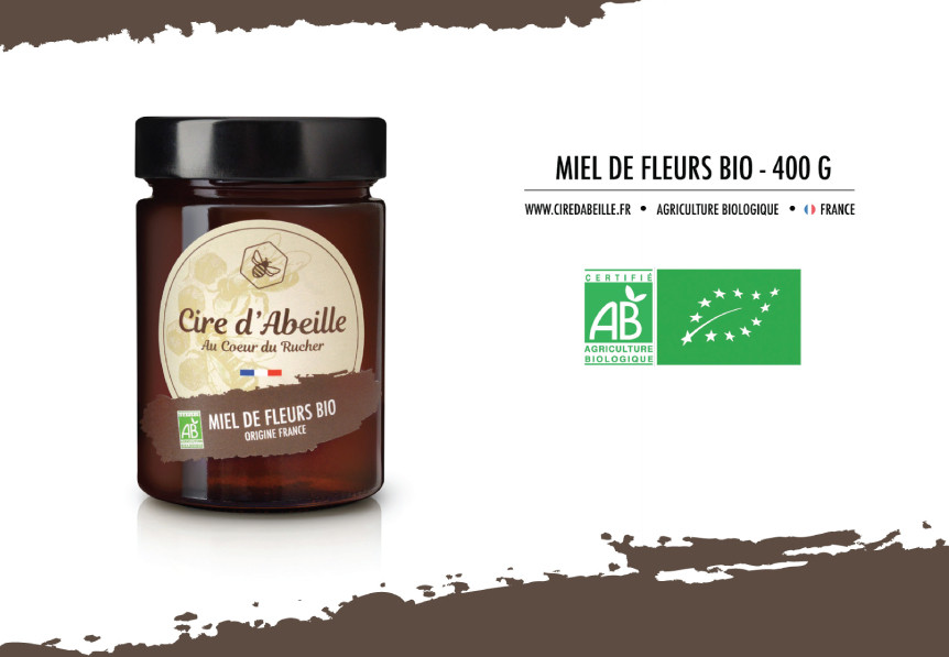 Du miel de fleurs Bio au coeur du rucher